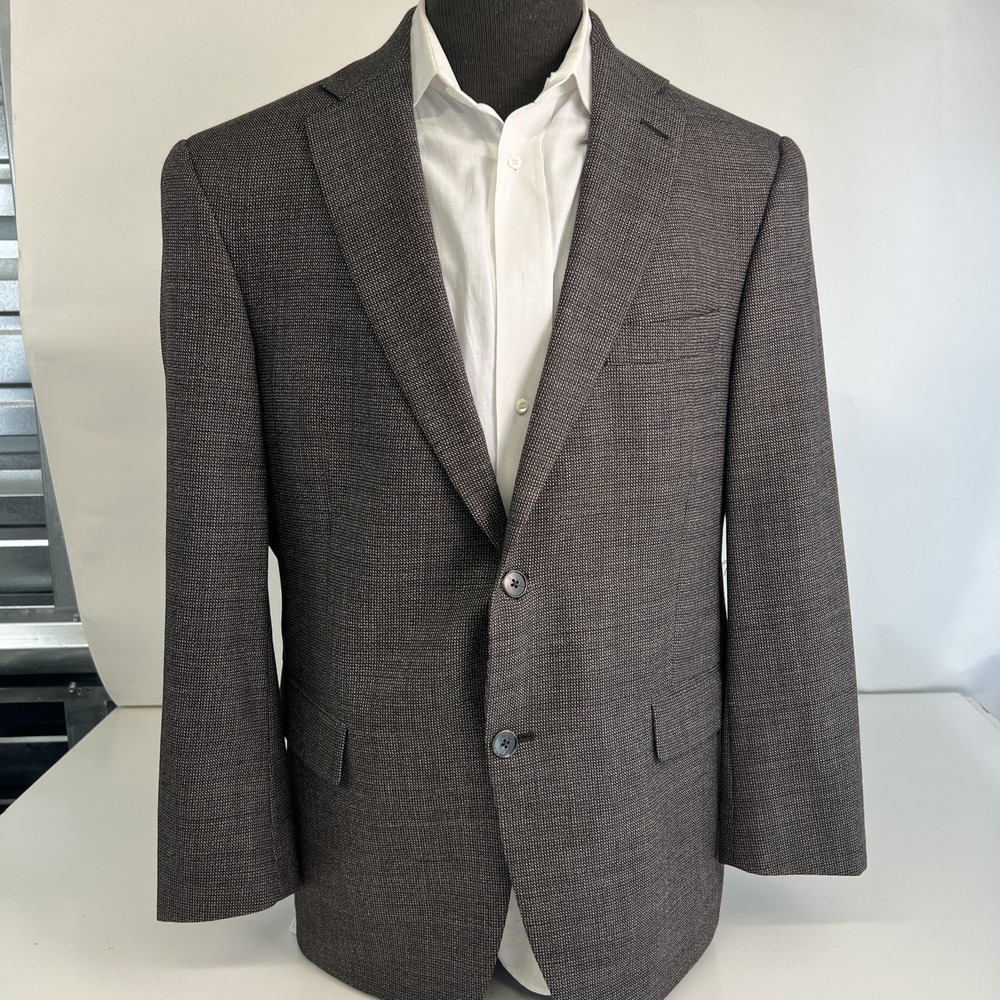 Hart‎ Schaffner Marx Blazer Mens 42S Gray Tweed Sport Coat Dillard's Made USA